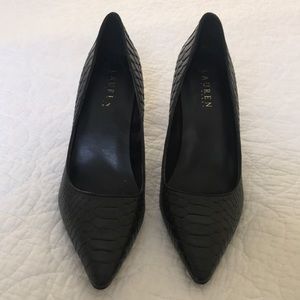 Ralph Lauren Black Heels 8.5